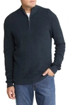 Peter Millar Crown Kitts Quarter-zip Cotton Blend Sweater In Balsam