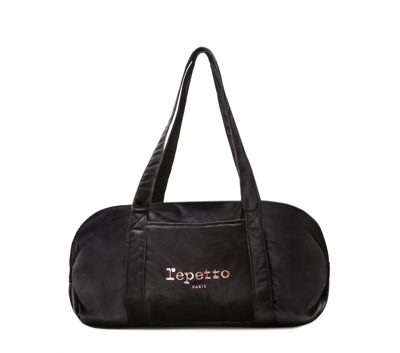 Repetto Cotton Duffle Bag Size M In Black