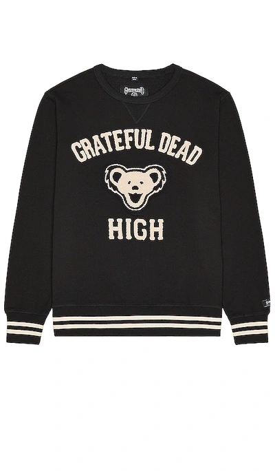Schott Grateful Dead High Embellished Sweatshirt In Black