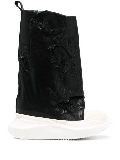 Rick Owens Fogachine Platform Boots In Black