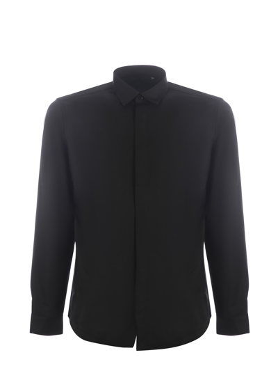 Costumein Shirt   In Virgin Wool In Nero