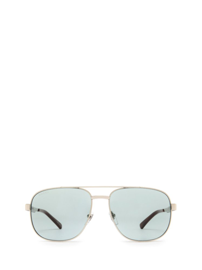Gucci Eyewear Aviator Sunglasses In Silver