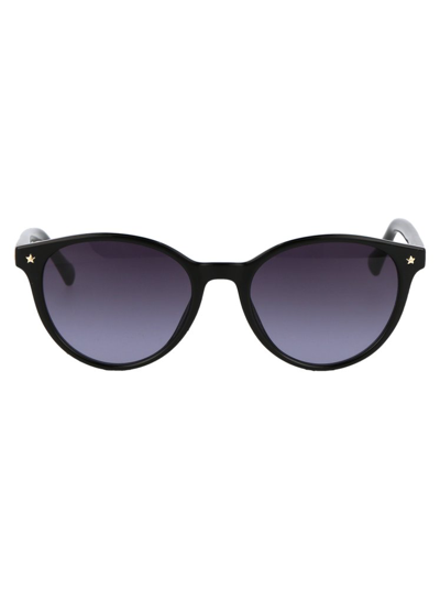 Chiara Ferragni Round Frame Sunglasses In Black