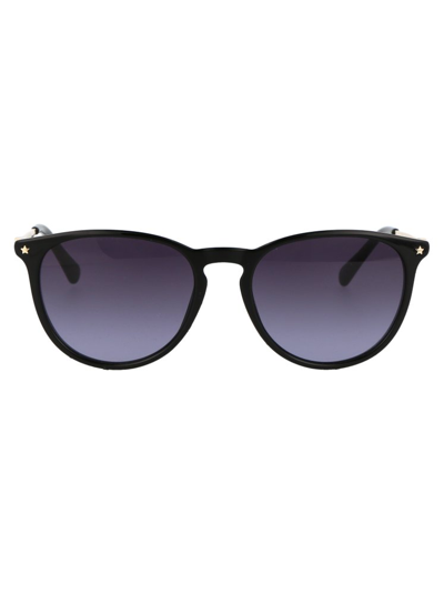 Chiara Ferragni Round Frame Sunglasses In Black