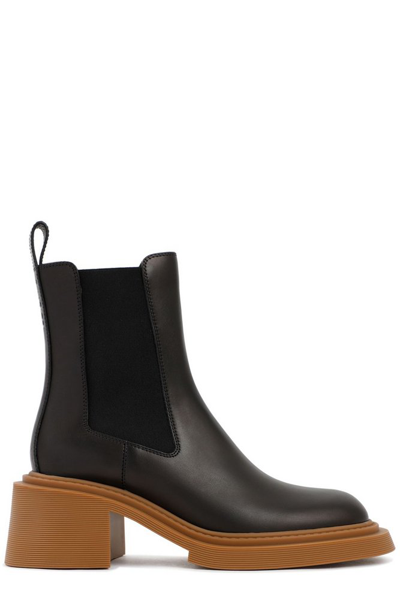 Loewe Leather Chelsea Boots In Black