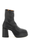 MARSÈLL TACPLAT LEATHER ANKLE BOOTS