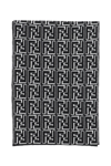 Fendi Rectangular Scarf In Black,white