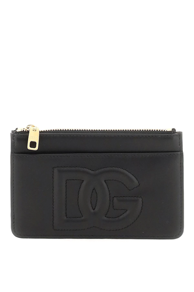 Dolce & Gabbana Logoed Card Holder In Black