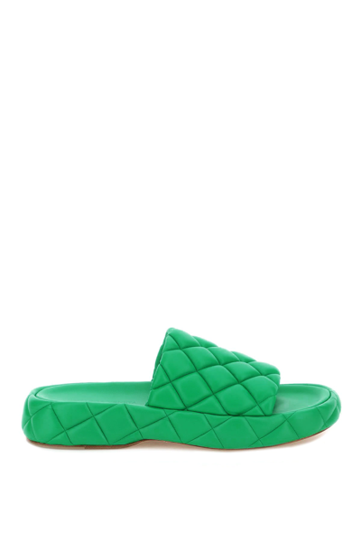 BOTTEGA VENETA PADDED NAPPA LEATHER SLIDES