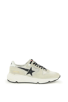Golden Goose Running Sole Low-top Sneakers In Beige,black