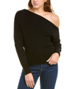 Line & Dot Blair Off Shoulder Sweater In Black