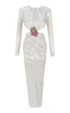 NEW ARRIVALS WOMEN'S THEA DRESS IN WHITE CRYSTAL