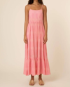 Frnch Maissane Woven Cotton Blend Maxi Sundress In Pink