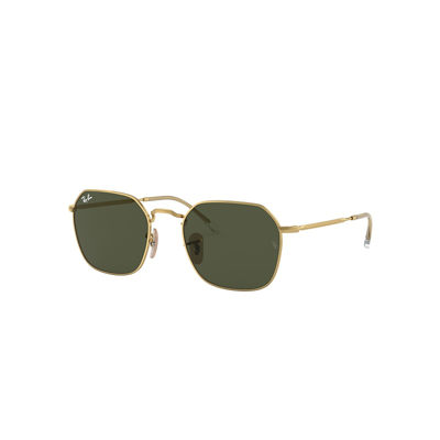 Ray Ban Sunglasses Unisex Jim - Gold Frame Green Lenses 55-20