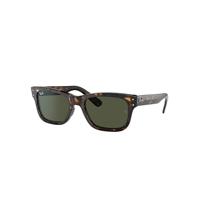 Ray Ban Burbank Sunglasses Havana Frame Green Lenses 58-20
