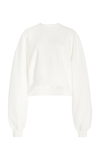 Wardrobe.nyc X Hailey Bieber Hb Cotton Fleece Sweatshirt In Neutral