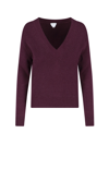 Bottega Veneta Ribbed V-neck Cashmere Blend Sweater