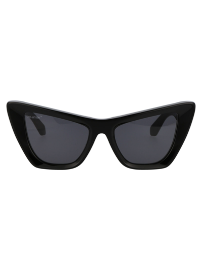 Off-white Edvard Oversized Cat-eye Sunglasses In Black