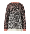 Aniye By Color Maku Pink White Crewneck Jumper In Pink