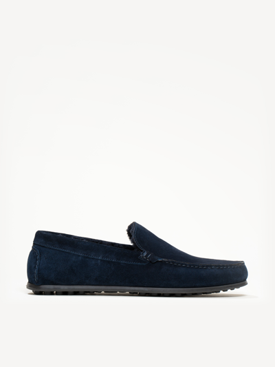 M. Gemi The Felize Shearling Uomo In Navy