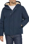 Izod Expedition Faux Shearling Lined Jacket In Navy