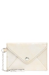 Aimee Kestenberg Ashley Leather Pouch In Stone Silver