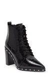 Charles By Charles David Debate Womens Faux Leather Pointed Toe Ankle Boots In Black