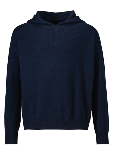 Precious Cashmere Kids Pullover For Girls In Navy Blue