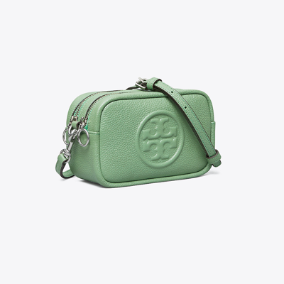 Tory Burch Perry Bombé Mini Bag In Patina/rolled Nickel