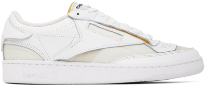MAISON MARGIELA WHITE & YELLOW REEBOK CLASSICS EDITION MEMORY OF SNEAKERS