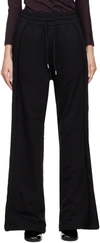 Dries Van Noten Black Drawstring Lounge Pants In 900 Black