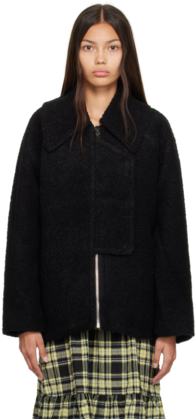 Ganni Black Relaxed-fit Jacket