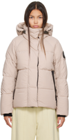 Canada Goose Pink 'black Label' Junction Down Parka In Lucent Rose