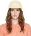 Gabriela Hearst Off-white Bouclé Baseball Cap In Ivr Ivory