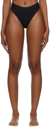 Wolford Mid-rise Thong In 000 Black