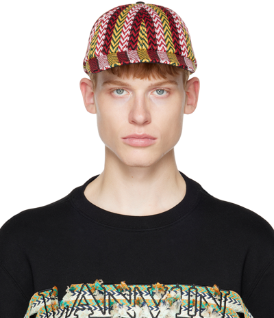 【LANVIN】Patch Logo Zigzag Ball Cap Lanvin embroidered-logo Cap | Black | FARFETCH