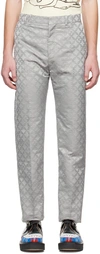 CHARLES JEFFREY LOVERBOY GRAY STRAIGHT CUT TROUSER