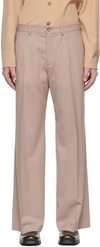 OUR LEGACY SSENSE EXCLUSIVE TAUPE VIRGIN WOOL TROUSERS