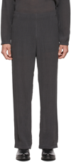 OUR LEGACY SSENSE EXCLUSIVE GRAY VISCOSE TROUSERS