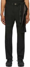 NIKE BLACK MMW EDITION CONVERTIBLE 3-IN-1 LOUNGE PANTS