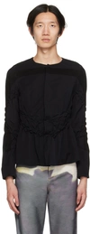 Ponder.er Ssense Exclusive Black Bolt Jacket In Black