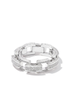 SHAY 18KT WHITE GOLD DECO LINK DIAMOND RING