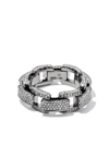 SHAY 18KT BLACK GOLD DIAMOND CHAIN-LINK RING