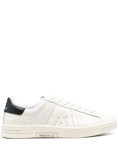 Premiata Russel Low-top Leather Trainers In White