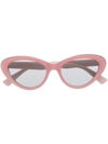 Gucci Cat-eye Frame Sunglasses In Pink