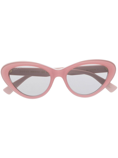 Gucci Cat-eye Frame Sunglasses In Pink
