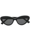Gucci Symbols 54mm Cat-eye Acetate Sunglasses In Black