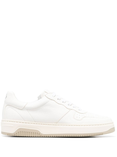 Tagliatore Low-top Leather Sneakers In White
