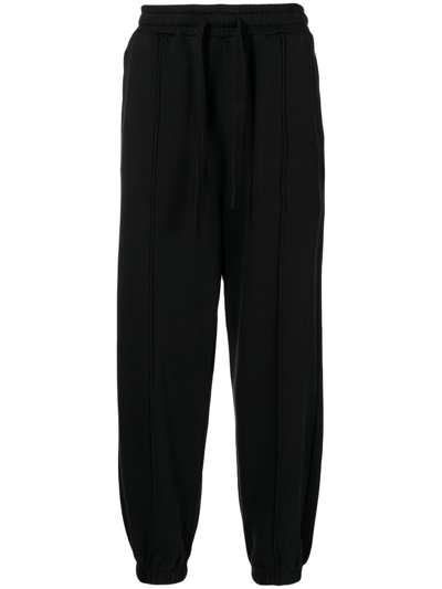 Five Cm Pintuck Drawstring Track Trousers In Black