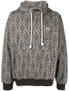 FIVE CM LOGO-EMBROIDERED PAISLEY-PRINT HOODIE